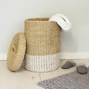<b>Weave</b> sea grass bin for bed room decors storage wholesale excellent quality seagrass bins <b>baskets</b> - Product Image 2