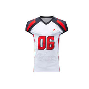 Maillot de sport personnalisé pour le football américain manches courtes à séchage rapide de haute qualité en taille XL respirant caractéristique numéro Type de motif - Product Image 1