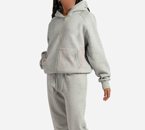 Vente en gros Nouvel arrivage de sweats à capuche zippés pour hommes 100% coton avec logo personnalisé Conception de poche Motif solide Entièrement personnalisable Teint uni - Product Image 2