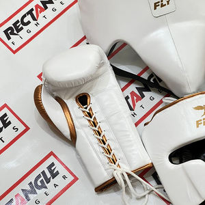 ชุดมวยพรีเมียม ถุงมือหนัง หมวกนิรภัย และสนับแข้ง รับผลิตแบบ OEM ชุดฝึกซ้อมสำหรับนักมวย โรงยิม และขายส่ง - Product Image 6