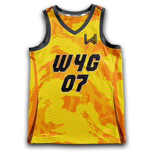 Uniformes de baloncesto con logotipo personalizado, malla de poliéster, transpirable, con transferencia de calor, estampado sin mangas, de talla grande, para hombre, baloncesto - Product Image 3