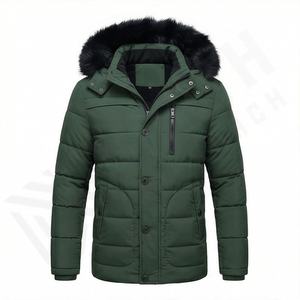Veste parka pour homme, imperméable, chaude, à capuche, en polaire épaisse, manteau tendance, rembourré, décontracté, pour l'extérieur, vêtements d'hiver, isolé, thermique, ajusté - Product Image 1