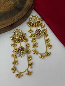 Boucles d'oreilles Amarpali de haute qualité pour femmes Premium nouvelle Collection Design Unique boucle d'oreille traditionnelle indienne fonction de mariage Jhumki - Product Image 3