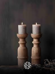 เชิงเทียนไม้สุดหรูพร้อมดีไซน์ตกแต่งหรูหราอุปกรณ์เสริมสำหรับเทียนไม้ระดับพรีเมียมจากอินเดีย - Product Image 2