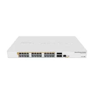Mikrotik CRS328-24P-4S+RM t has 24 Gigabit Ethernet ports Support Passive PoE low voltage PoE 802.3af/at intelligent switch