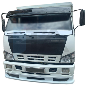 แผ่นบังแดดกันลมสำหรับรถบรรทุก NKR Low Truck ปี 2006-2009 คุณภาพสูง ทนทาน สีดำ ผลิตจากพลาสติก ABS - Product Image 3