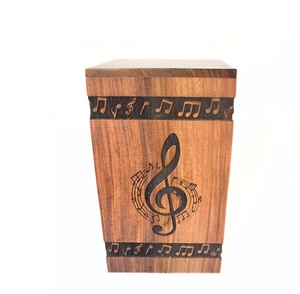 Handmade Wooden <b>Urn</b> <b>for</b> Human <b>Ashes</b> Size 11.6 Music Carving Wooden <b>Urn</b> Box <b>for</b> Pets <b>Dogs</b> - Product Image 3