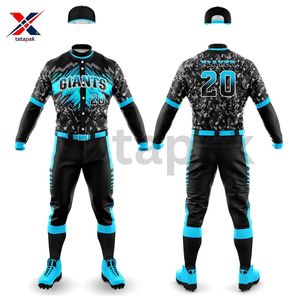 Uniforme de baseball personnalisable pour jeunes, maillot boutonné avec logo personnalisé imprimé, ensemble de chemises à manches simples, vêtements de sport - Product Image 1