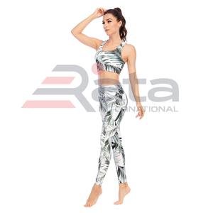 ชุดออกกำลังกายโยคะแขนยาว2ชิ้นผ้าโพลีเอสเตอร์ระบายอากาศได้ดีน้ำหนักเบาออกแบบได้ตามต้องการ - Product Image 5