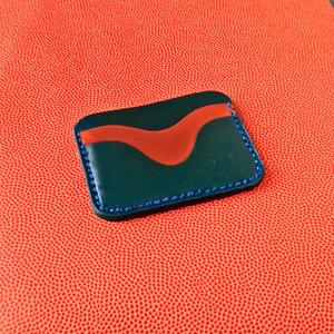 Classic Genuine <b>Leather</b> <b>Card</b> <b>Holder</b> With Hand Stitching Slim Wallet Handmade Burnished Edges Organizer HLC-0034 - Product Image 1