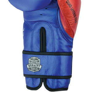 Guantes de Boxeo Profesionales de Cuero Metálico de Doble Color Hechos a Medida, Guantes de Entrenamiento y Sparring para Kickboxing, Guantes Antihumedad - Product Image 6