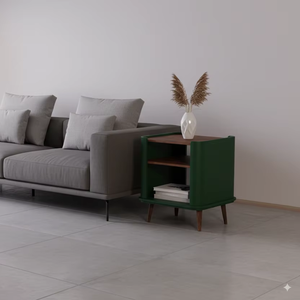 Mesa auxiliar de diseño minimalista de madera de teca 100% de alta calidad para muebles para el hogar, muebles de apartamento - Product Image 1