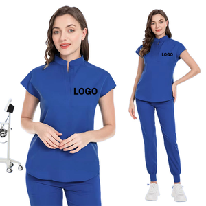 Le classique frotte des ensembles d'uniformes avec le confort court de douille et le collier de support professionnel pour les environnements propres - Product Image 3