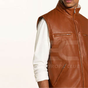 Chalecos de Cuero de Moda 2025, Transpirables, Personalizados, de Buena Calidad, Diseño Superior - Product Image 6