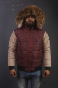 Vente en gros sur mesure Vestes d'hiver pour hommes Qualité supérieure Vêtements de rue d'extérieur Vestes d'hiver chaudes à bulles avec capuche en fourrure - Product Image 2