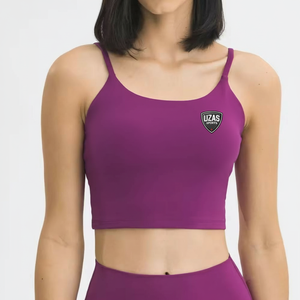 Camiseta Deportiva Corta sin Costuras con Tirantes Finos para Mujer, de Secado Rápido y Transpirable, para Yoga, Venta al por Mayor - Product Image 1