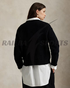 Pull décontracté d'hiver pour femmes de très haute qualité, col rond, 100% laine, anti-boulochage, logo personnalisé sur le devant, vente en gros - Product Image 6