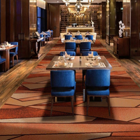 Tapis Axminster tissé insonorisant et ignifuge, design personnalisé, tapis de sol commercial en laine et nylon pour casino et théâtre
