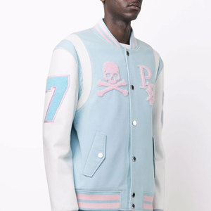 Chaqueta para Hombre, OEM, Venta al Por Mayor, Chaquetas Varsity Unisex Personalizadas, Alta Calidad, Ecológicas, de Secado Rápido, con Frente de Lona, Estilo Casual - Product Image 3