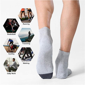 Calcetines Deportivos de Baloncesto y Calle para Hombre, Transpirables, de Algodón, Tobilleros, Invisibles, Proveedor Profesional para Lucha Libre - Product Image 5