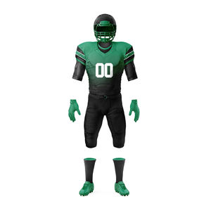 Kit d'uniformes de football à manches courtes col en V fait en polyester uniforme de football américain d'entraînement en club ensemble avec service OEM - Product Image 3