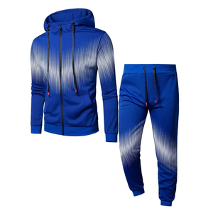 Conjuntos de Sudadera con Capucha para Hombre, 100% Algodón, Ligeros, Cómodos, Transpirables, de Secado Rápido, Ecológicos, a Rayas, Otoño, Venta al Por Mayor - Product Image 1