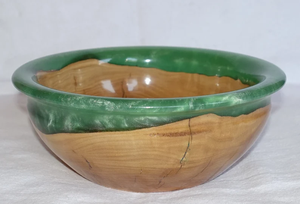 Bol à fruits en bois multicolore et résine époxy bol à salade créatif bol décoratif en bois assiettes plats type de vaisselle - Product Image 5