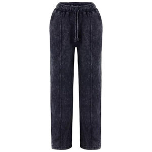 New Arrivals <b>Women</b> Stacked Flared <b>Women</b> Zip up Acid Wash Tracksuit Bomber Jacket <b>Straight</b> <b>Leg</b> <b>Jogger</b> 2 piece set - Product Image 6