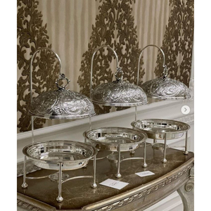 Plato de comida de diseño elegante para servir comida, olla calentada, calentador de Buffet, plato de metal para frotar para proveedores mayoristas - Product Image 3