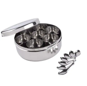 Offre spéciale Boîte à épices en acier inoxydable Ensemble d'épices personnalisé Conteneur de stockage de cuisine en acier inoxydable Meilleure vente - Product Image 3