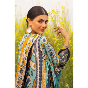 Traje de 3 Piezas para Mujer con Estampado y Mangas Bordadas CL-62237 - Product Image 6