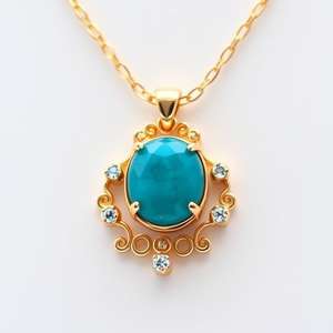 สร้อยคอจี้เงินสเตอร์ลิงรูป925สำหรับผู้หญิงสร้อยคออัญมณีสร้อยคอสำหรับเครื่องประดับ - Product Image 3