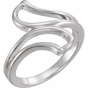 Stuller Freeform <b>Ring</b> 5044:5989P 14KW for Gift Occasions - Product Image 1