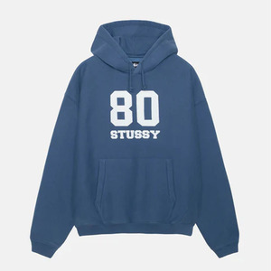 Sweat à capuche vintage en denim lavé avec lettres brodées, grande poche, taille plissée, sweat unisexe ample - Product Image 6