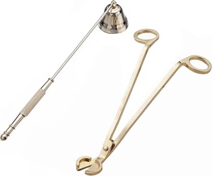 Ensemble d'extincteur de bougies décoratif élégant coupe-mèche de bougie et extincteur Design artisanal pour un usage domestique - Product Image 6