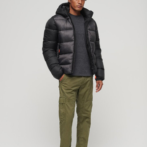 Veste matelassée pour homme, design personnalisé, écologique, coupe-vent, chaude pour l'hiver, épaisse, 100% polyester, technologie Power Dry - Product Image 3