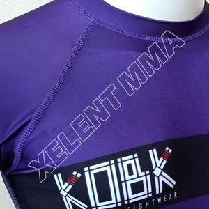 Camiseta personalizada Bjj Rashguard Hombres Rashguard Pantalones cortos Manga Regular-Fit Compresión Rash Guard - Product Image 3