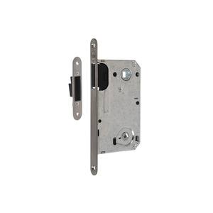 Mortise <b>magnetic</b> lock YALE 90/50 WC with strike <b>plate</b>, satin - Product Image 1