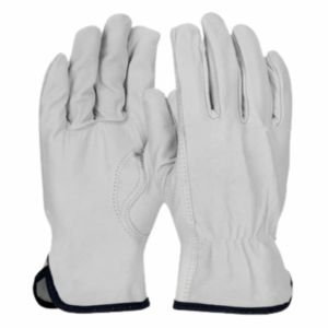 Guantes de seguridad de alta calidad para trabajo pesado Guantes de trabajo para conductores de cuero de grano de cabra Guantes industriales resistentes a la abrasión - Product Image 1