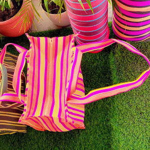 Sacs à provisions en PP recyclé sur le marché du nylon indien avec pochette Sac à linge durable en plastique polypropylène en vrac fabriqué en Inde - Product Image 1