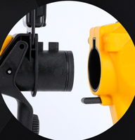 Pistolet à peinture de 200 W avec buse en cuivre, pulvérisateur portable avec LED pour la peinture murale DIY à domicile