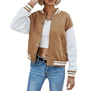 Nouvelle arrivée : veste varsity pour femme, polaire de haute qualité, design personnalisé, style baseball, sur mesure, en toile tricotée - Product Image 1