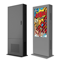 49 Inci LED TV Display Kios Berdiri Bebas Digital Signage dan Display Iklan Monitor Totem Layar LCD Luar Panel Signgae