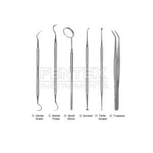 Kit de herramientas de higiene dental manual con instrumentos dentales esenciales - Product Image 2