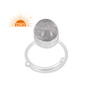 Hot Selling Fine Sterling Silver Natural Doublet Labradorite <b>Crystal</b> Gemstone Stackable <b>Ring</b> Custom Jewelry Manufacturer - Product Image 1