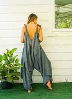 Combinaison de yoga vintage pour femme, coupe ample élégante, taille haute, bretelles spaghetti, écologique et respirante, 100 % coton – Collection 2023 à succès