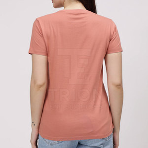 Camiseta de Mujer de Alta Calidad, Último Diseño, Impresión de Logotipo Personalizado, Camiseta de Algodón y Poliéster para Mujer - Product Image 5