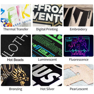 220G <b>Black</b> Elastic Plain Round O Neck Slim Fit Custom Graphic Printing Women'S Cotton T-Shirts For Women <b>Ladies</b> T-shirt for men - Product Image 5