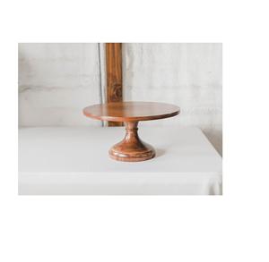 Soporte de pastel plegable de madera redondo multiusos para postre de Pizza y decoración de fiesta herramientas de pastel Premium - Product Image 5