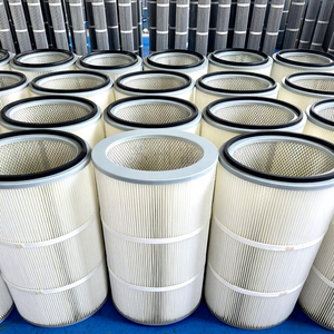 FORST CE Industrie zement Sandstrahlen Holz bearbeitung Pulver beschichtung Staubs ammel filter HEPA Polyester PTFE Oval patronen filter - Product Image 1